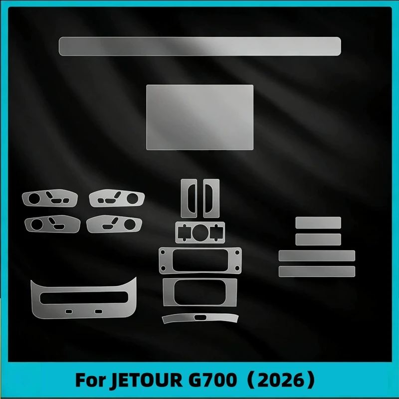 For CHERY JETOUR G700 2025 2026 Panel Dashboard Navigation Automotive Interior Protective Film TPU Anti-Scratch Accessories