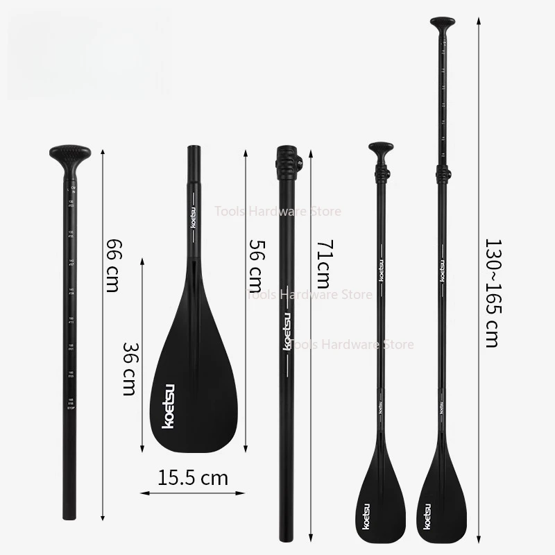 KOETSU KOETSU Детское весло, регулируемая мякоть из алюминиевого сплава, надувное SUP-доска для серфинга, резиновое весло для лодки