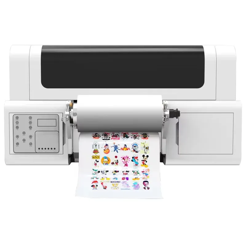 Customized Roll To Roll Uv Dtf Printer Cup Mugs Sticker AB Film Printers Inkjet Varnish Uv Dtf Printer With Laminator