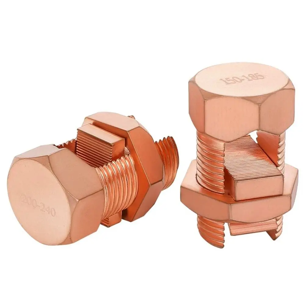 Electrical Equipment TJ Series Split Bolt Connector Sturdy Durable Copper Bolt Clamp Wire Clips