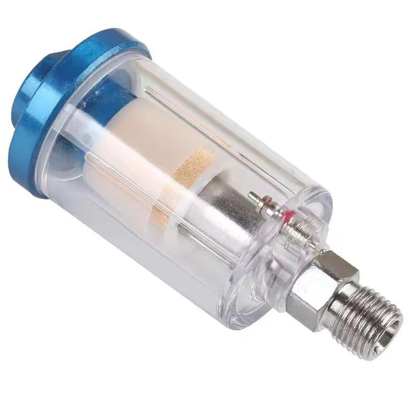 Small Air Filter Pneumatic Spray Paint Oil Water Separator Water Compartment Standard Thread Transparent Air Compressor