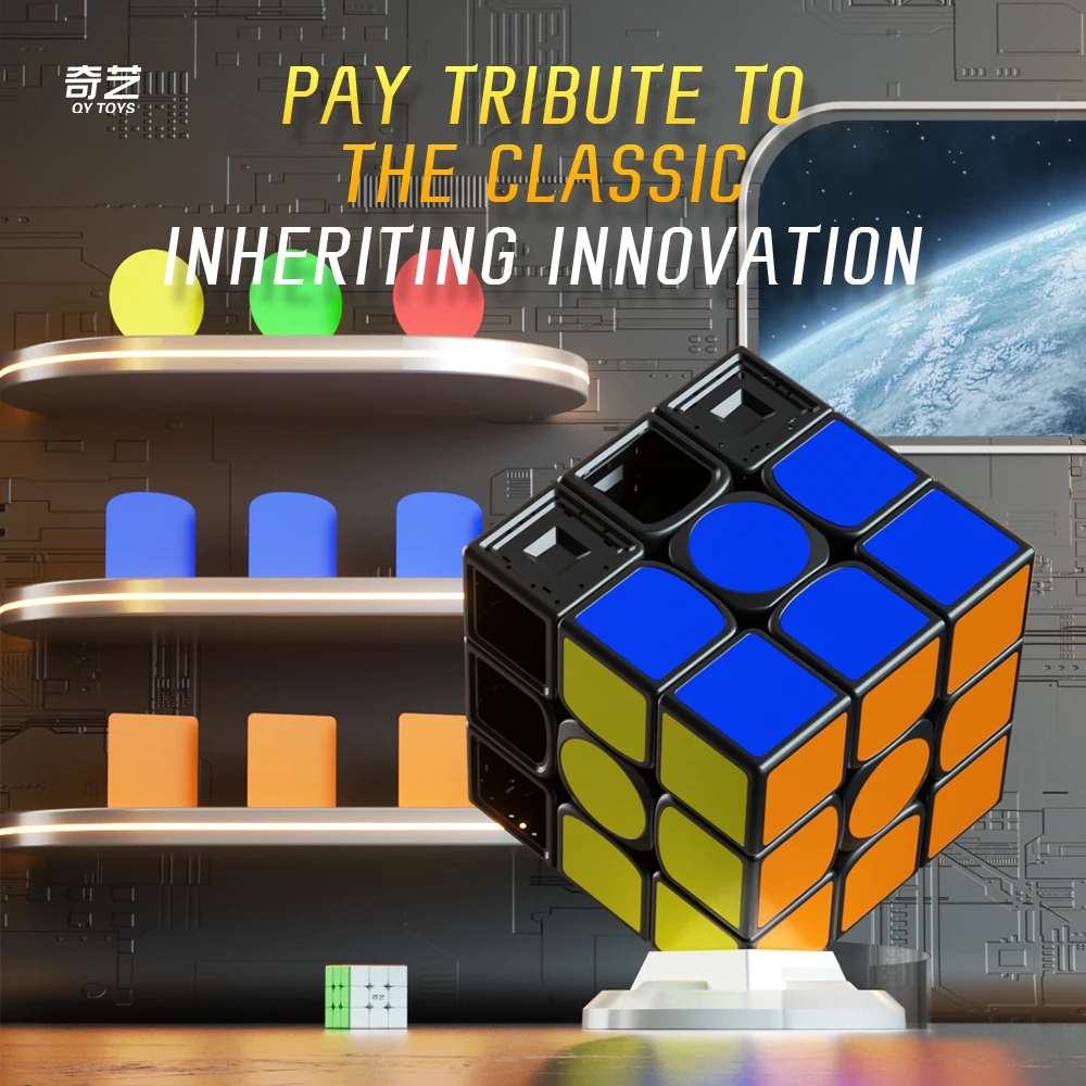 Qiyi-スーパービッグキューブパズル、ウォリアープラス最大ボックス、プロの教育玩具、3x3x3、18cm