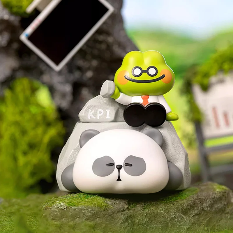 Toycity "MR.PA لا تجول إلى Pua Me" الأصلي Artoon صندوق أعمى اللعب عمل الشكل لطيف الباندا جمع صندوق غامض الأطفال هدية