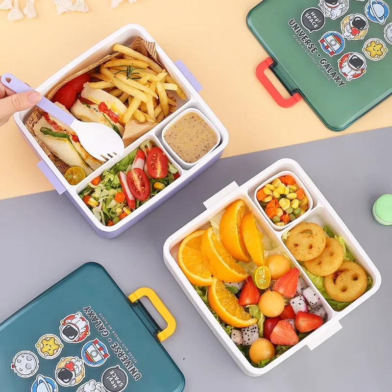 

Ланч-бокс Bento для детей, 1300 мл, с банкой для соуса, коробка Tiffin для обеда Fiambrera Infantil, еда, закуска, герметичная Lonchera