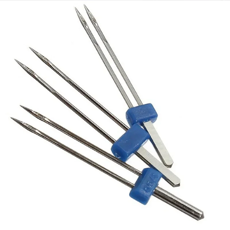 3pcs Double Twin Needle Pins Steel Twin Stretch Machine Needles 2mm 3mm 4mm Household Multi Function Sewing Machine Accessories