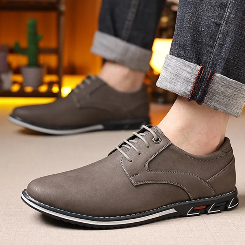 

Men's Shoes Soft-Soled Lace-Up Casual Lightweight Daily Shoes Spring Autumn Outdoor Travel Shoes Big Size 50 51 52 53 54
