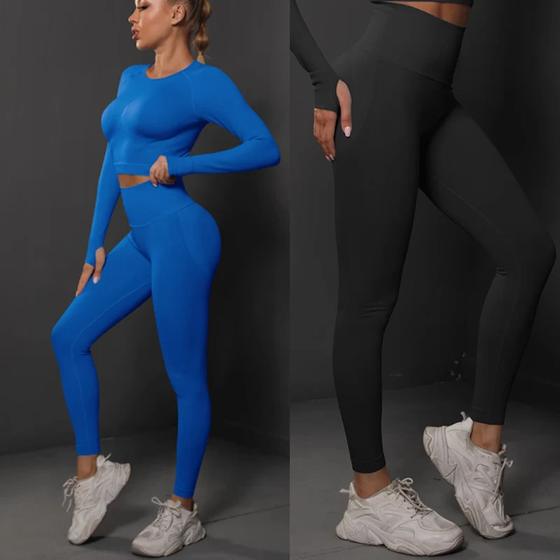 

New knitted seamless peach hip tight yoga pants women high waist show hip running sports fitness pants