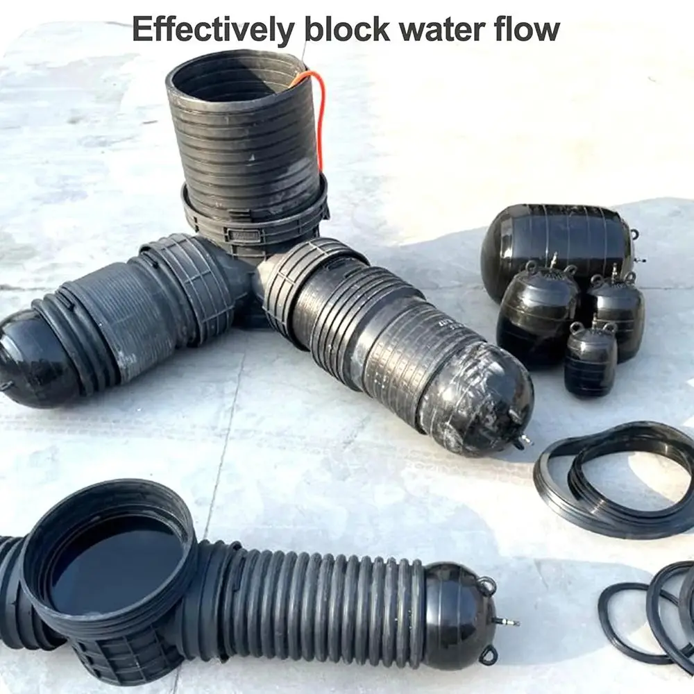 1Pcs New Inflatable Bung Drain Air Bag Rubber DN50/75/100/110 Pipe Block Airbag Black Stop Plug Pipe DIY Accessories