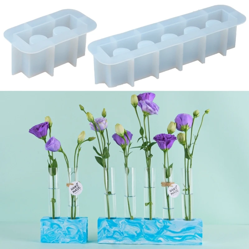 

Multipurpose Sturdy Silicone Flower Base Holder Mold Set Portable for Resin Plaster Craft Supplies Assorted Sizes