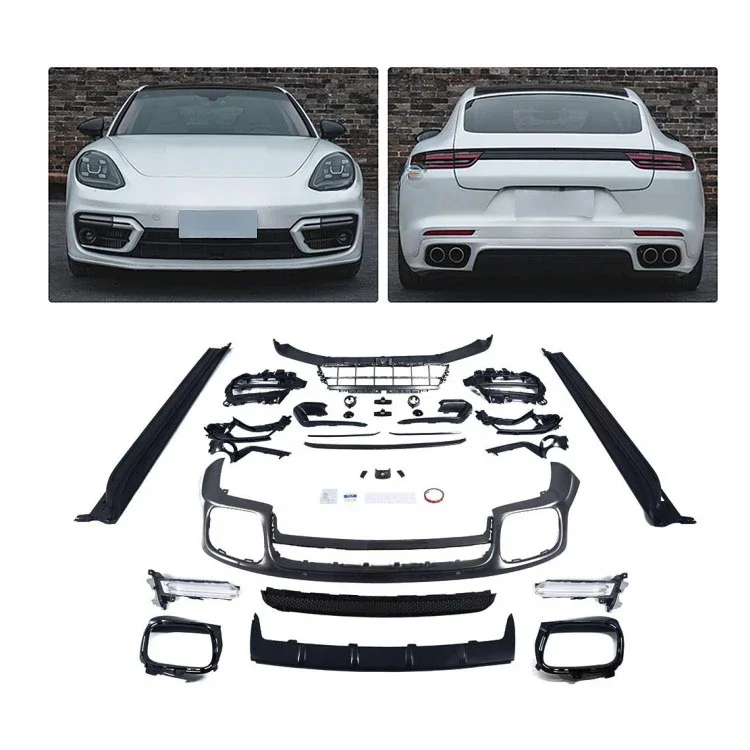 Para Porsche Panamera 971.2 kit completo de coche GTS modificado y mejorado kit de carrocería delantera y trasera faldas laterales envolventes delanteras y traseras