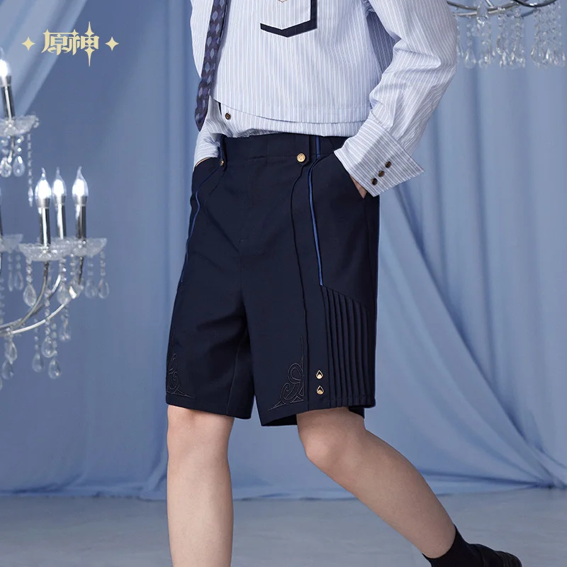 Pre-sale Official Genshin Impact Furina Impression Shorts Tailing Corset Furina Cosplay Party Role Costumes Halloween Gift