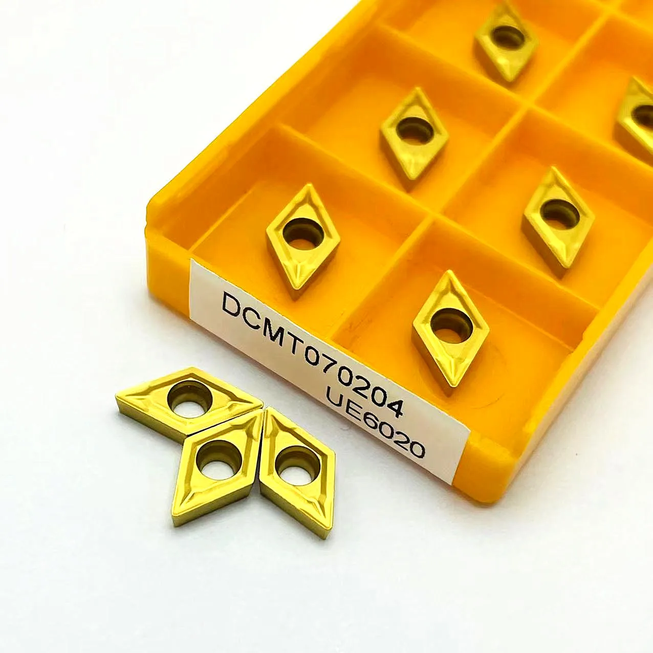 10 pcs DCMT070204 UE6020 VP15TF US735 carbide tool high quality cutting tool DCMT 070204 turning insert