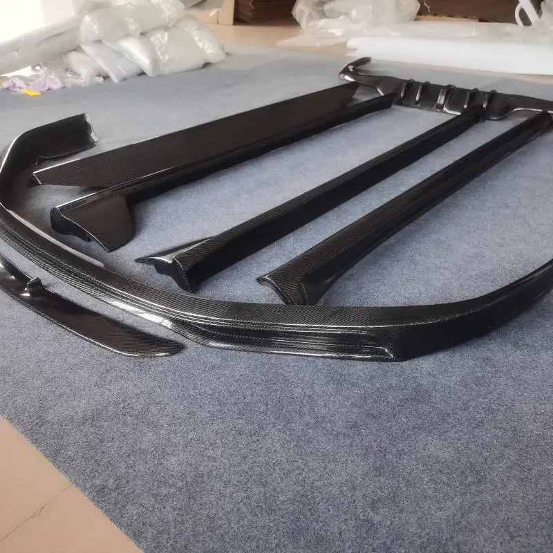 High Quality Carbon Fiber Front Lip Rear Diffuser Side Skirt Body Kit for  911 992 Upgraded Techart Style Body Kit