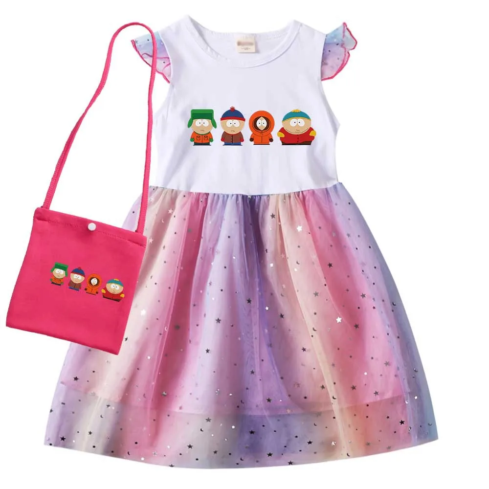 Anime S-Southes Park Clothes Cute Princess Dress Toddler Girls Birthday Party Costumes Stan Kyle Kenny Cartman Cosplay Dresses