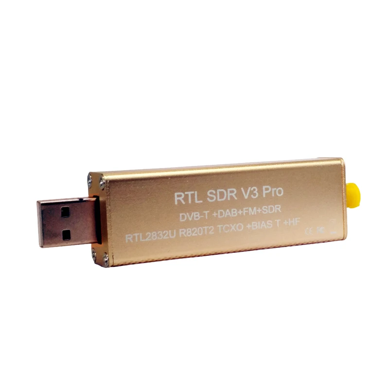 

Best RTL SDR V3 Pro RTL2832U R820T2 0.5PPM TXCO HF Bias SMA Software Defined Radio Full band for Windows 10, Mac. Android, Linux