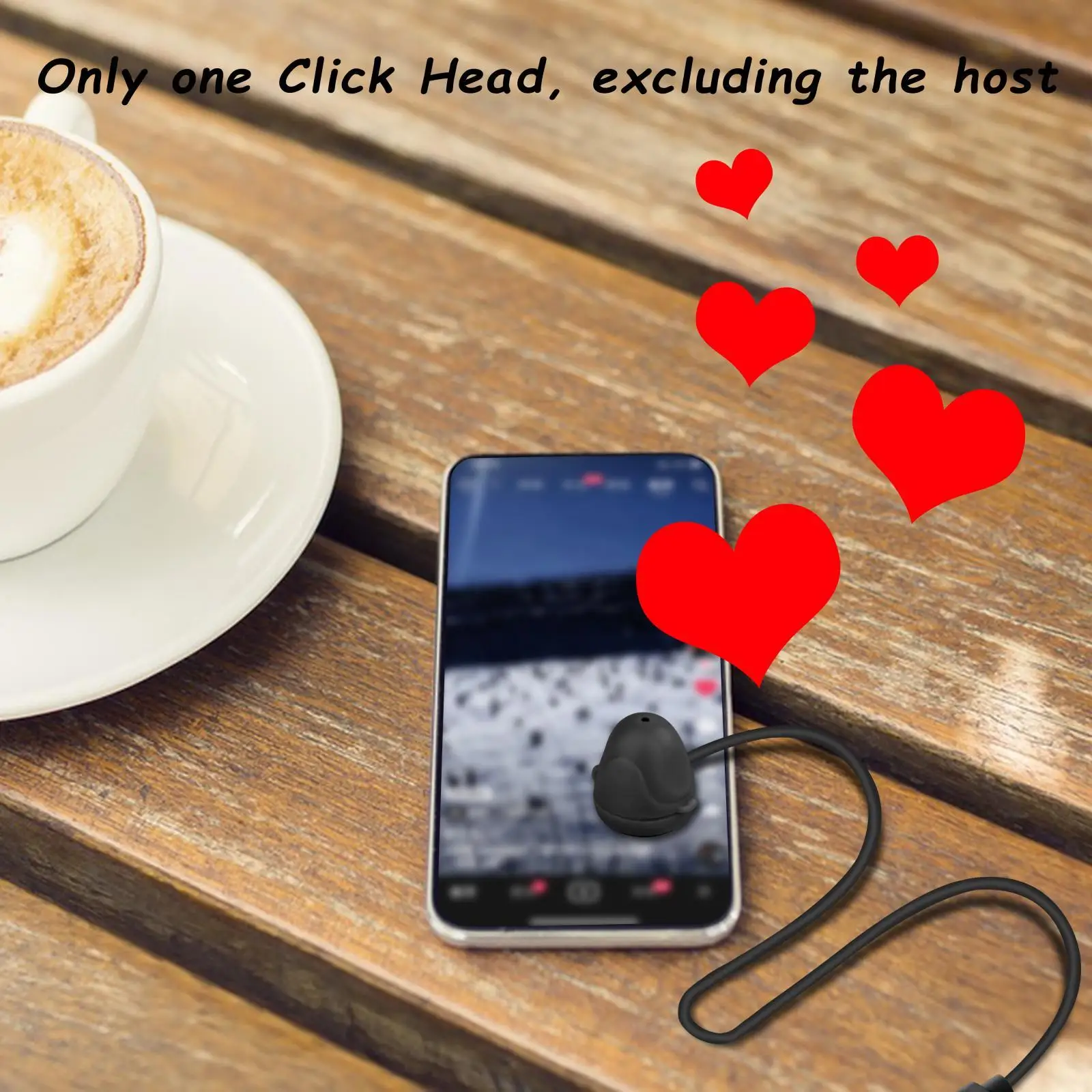 Auto Clicker Head for Smartphone Screen Noiseless Air Trigger Tap Tool with Washable Suction Cup for Continuous Tapping