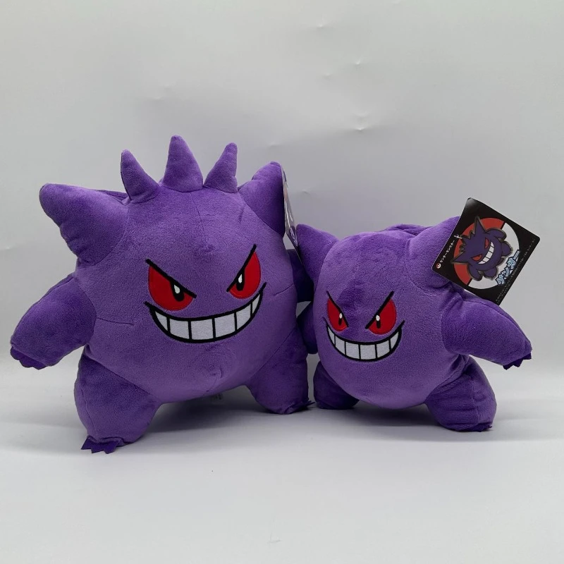 New Pokémon 22/25/30cm Gengar Gengar Evolved Version Standing Purple Cute Plush Toy Doll Children's Birthday Gift Christmas Gift