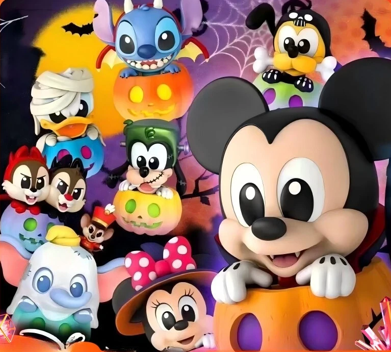 

Disney Mickey Mouse and Friends Pumpkin Blind Box Halloween Figure - Cute Halloween Gift for Girls