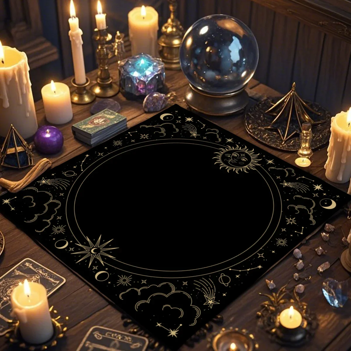 Table Cloth Vintage Table Cloth Waterproof Tarot Tablecloths Decorative Altarpiece Gift Tarot Enthusiasts Home Decoration