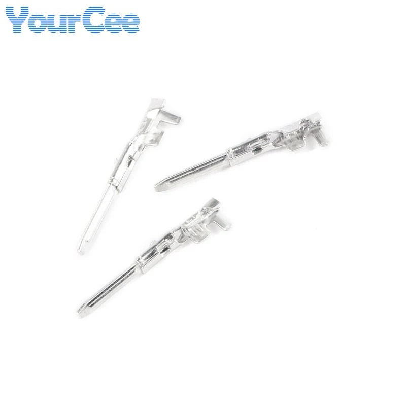 100pcs SM-RT 2.54mm Pitch Male Terminal SM Connector Shell Terminal 2.54mm Connector Cold Pressed Terminal Spring Reed