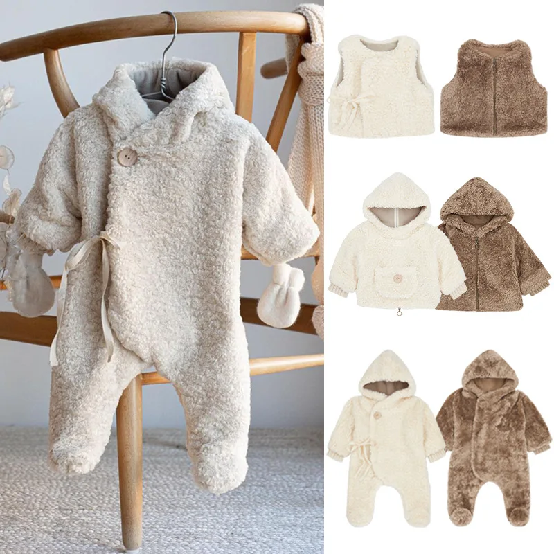 Baby Boys Warm Jacket  New Winter Infant Toddler Velvet Fashion Coat Boys Girls Cute Outwear Clothes