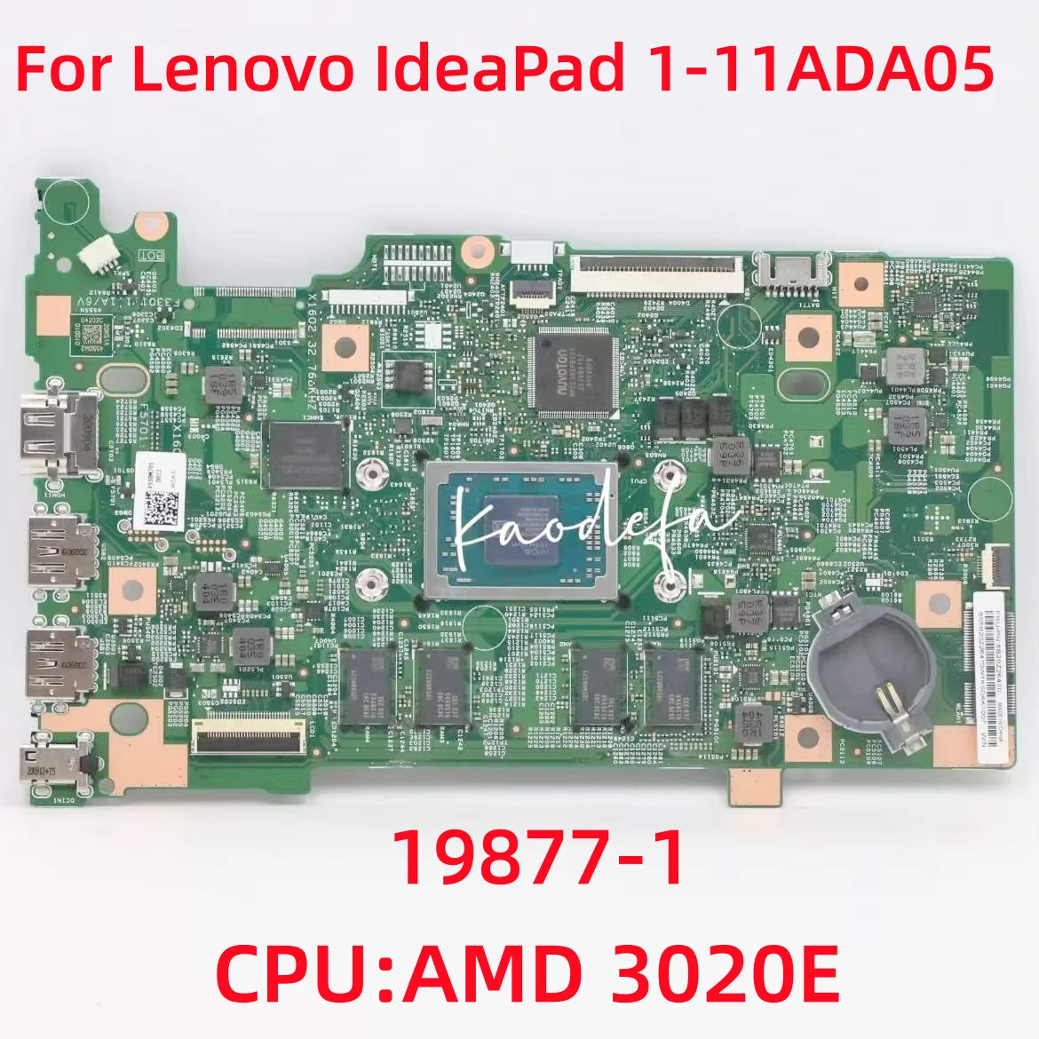 

19877-1 для Lenovo IdeaPad 1-14ADA05 Материнская плата ноутбука 82GW CPU: 3020E 64G FRU: 5B20Z25105 100% стол в порядке