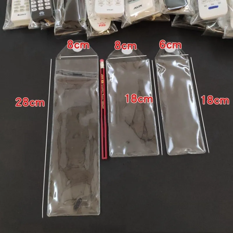 Funda transparente de PVC para Control remoto de TV, 2 piezas, a prueba de polvo, impermeable, 4 tamaños disponibles
