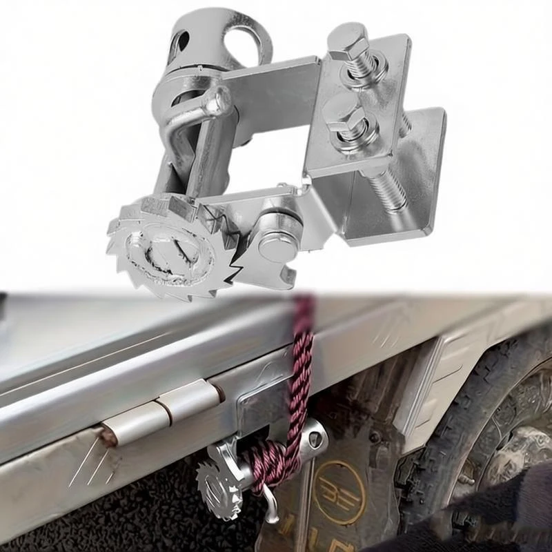 Stake Pocket Winch Compact Steel Rope Clamping Tool Dual Helical Flatbed Trailer Accessories Track Sliding Winch For Trucks Car