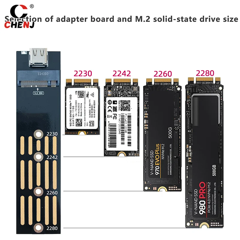 RGB M2 SSD Case M.2 NVME SSD Enclosure M.2 To USB C Transparent Hard Drive Enclosure For NVME PCIE NGFF SATA M/ B Key SSD Disk