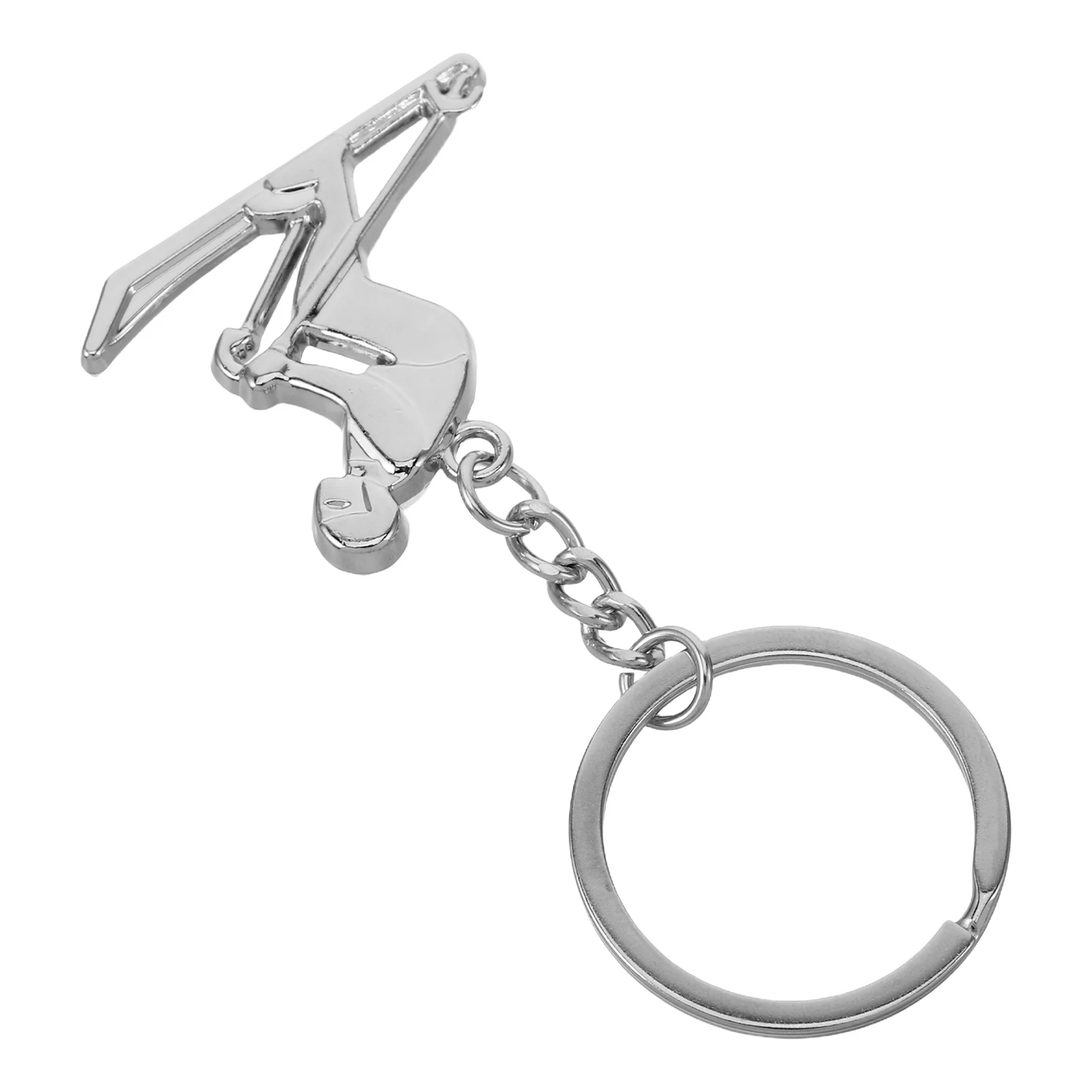 

Metal Skiing Figure Keychain Charm Realistic Ski Backpack Accessory Sport Key Holder Skiing Pendant Sport Charm