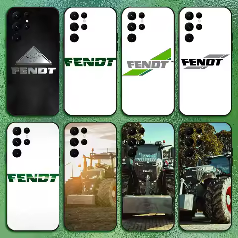 F-Fendt Phone Case For Samsung S Series s21 s22 s23 s24 s25 FE Plus Classic versatile black soft shell