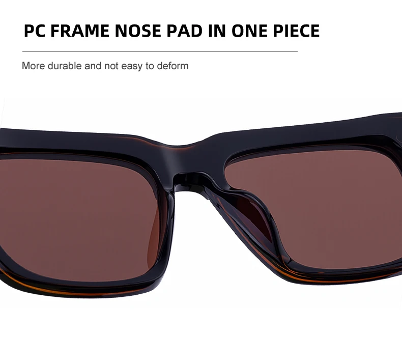 Polarisierte quadratische Steampunk-Sonnenbrille für Herren 2026 – Luxusmarke, Vintage, Oversized, für Outdoor und Autofahren, klassische Herrenbrille – Detail 8