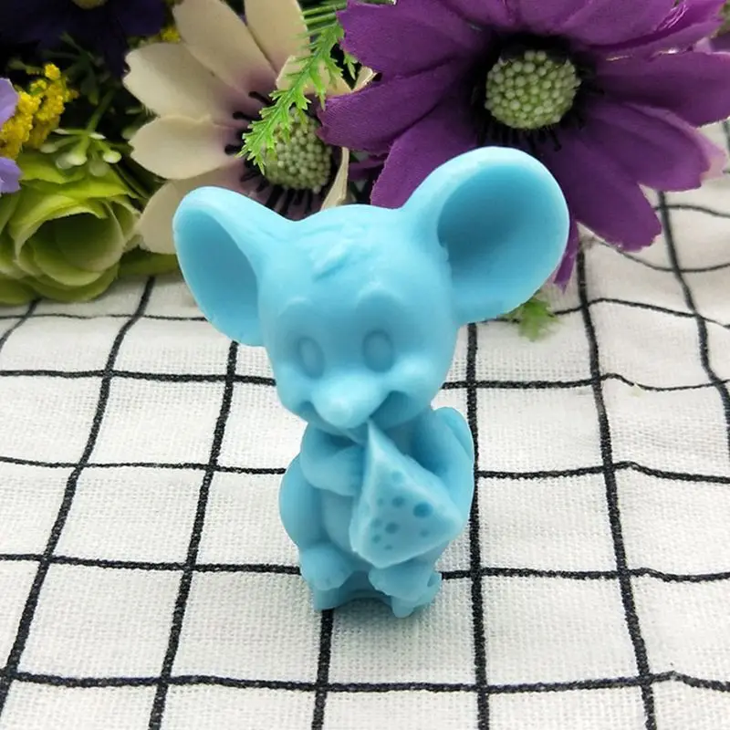 Small Mouse Decoration 3D Soap Mould DIY Epoxy Mold Handmade Mold