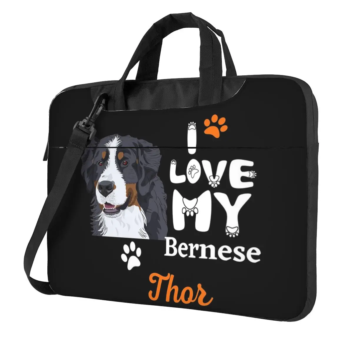 Bernese Mountain Dog Essential Laptop Bag Protective Case Computer Bag 13 14 15.6 Inch Crossbody Notebook Pouch For Macbook Pro