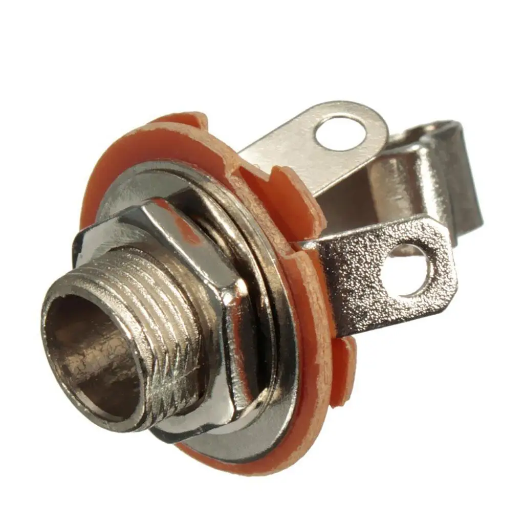 10 個 1/4 "6.35mm モノラル / DC 入力 JK JK エレキギターベース