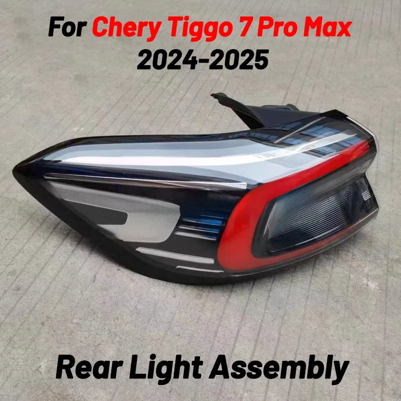 For Chery Tiggo 7 Pro Max 2024 2025 Rear Tail Light Lamp Assembly Brake Full-width Automobiles Parts Accesories Para Auto Tools