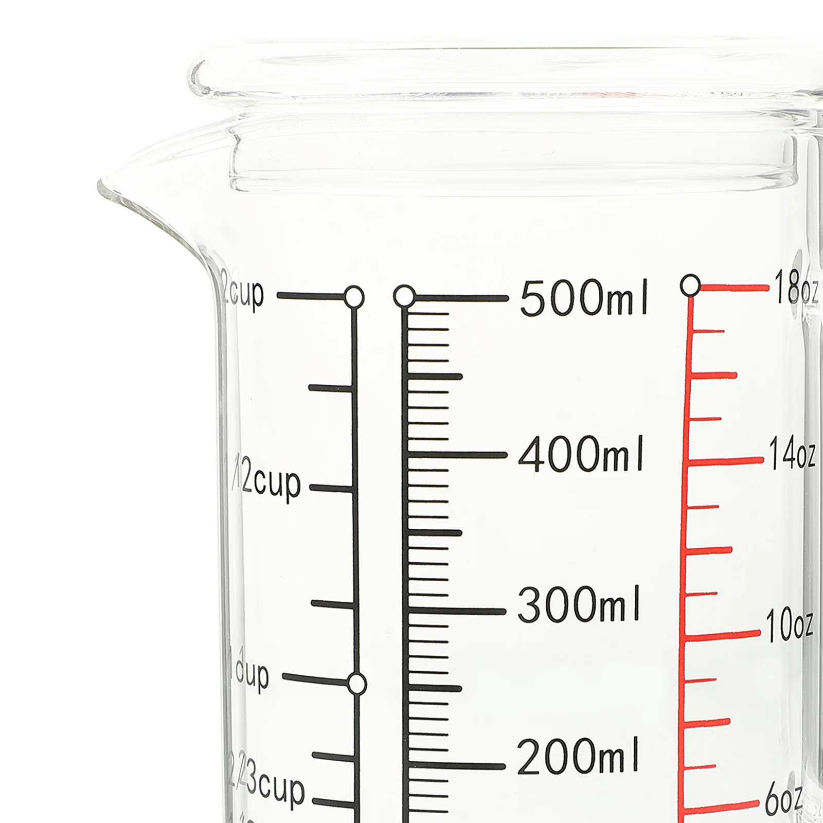

Glass Measuring Cup with Lid 1000Ml High Grade Heat Resistant Graduated Coffee Milk Container for Home Office Baking Liquid