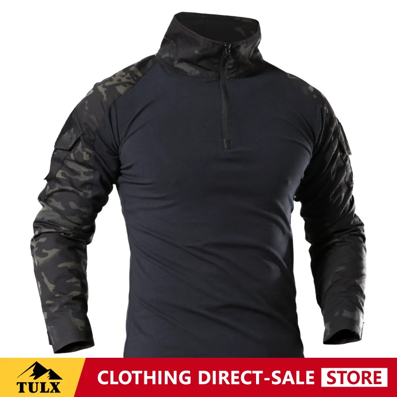 Camouflage G2 Frog Suit Top Men Long Sleeve Breathable Wear-resistant Training Set Summer Outdoor Special Forces Tactical Suit