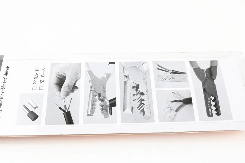 PZ 0.5-16 PZ0.5-16 German needle type line clamp tubular terminal crimping pliers sleeve type terminal cold press pliers