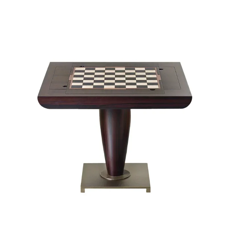 Wooden board game table Square multi-function table Modern simple living room board table