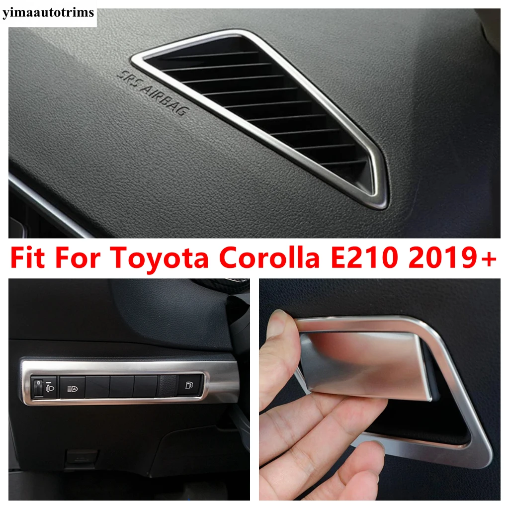 

Car Head Light Lamp / Glove Box Handle Sequin / Dashboard AC Air Vent Cover Trim For Toyota Corolla E210 2019 - 2025 Accessories
