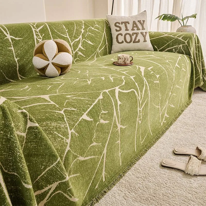 Anti Cat Scratch Chenille Full Sofa Cover One Piece All Inclusive Couch Throw Four Season Reusable Sofa Protective Blanket