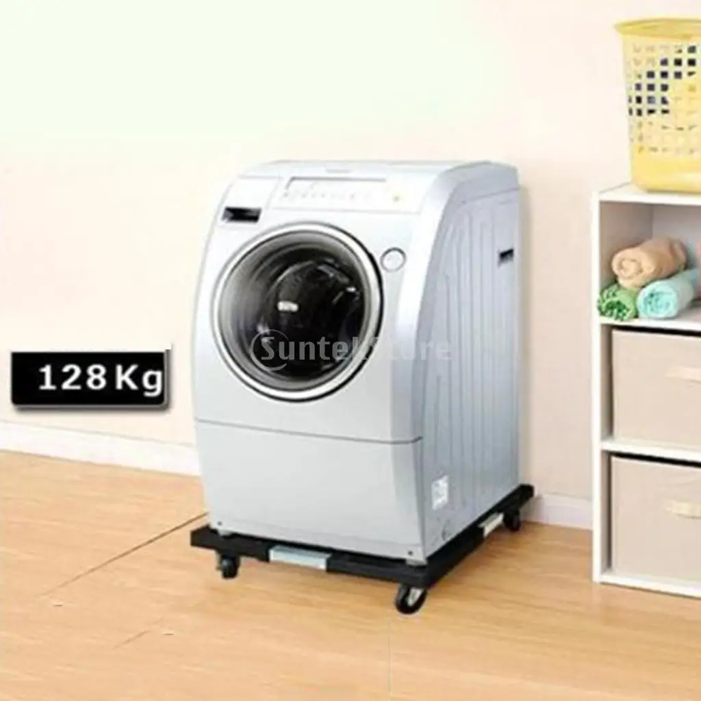Removable Universal Roller Refrigerator Base Stand Bracket Fridge Trolley Stand Rack for Home Kitchen