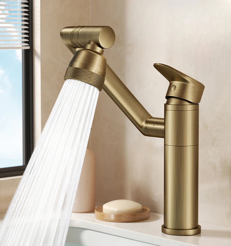 

Античный смеситель для раковины Европейский полностью медный для горячей и холодной воды в стиле ретро для ванной американская раковина