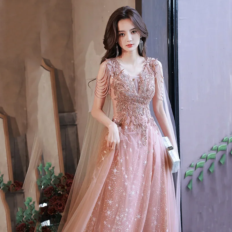 Elegante vestido de baile de luxo para mulheres, Vestidos formais, Casamento de formatura, Vestidos de gala, Comprido, Noite, Celebridades, 2023