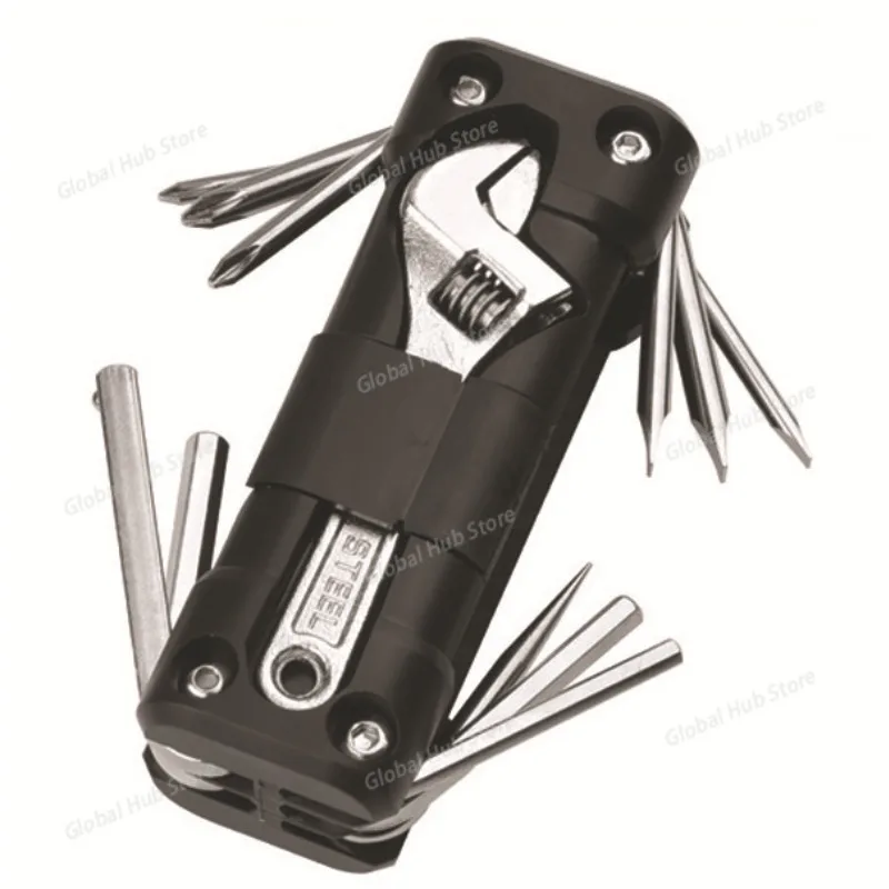 Motorcycle Multi-function Tools Multi-tool Tire Repair Tool Set with Screwdriver Chain Road Cycling Motorcycle Repair Kits