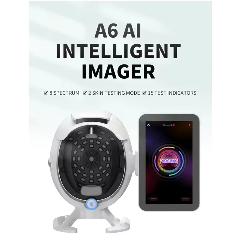 

AI Intelligent Skin Tester 10 Seconds Full Face Detection Skin Analyzer Facial Skin Analysis and Skincare Machine