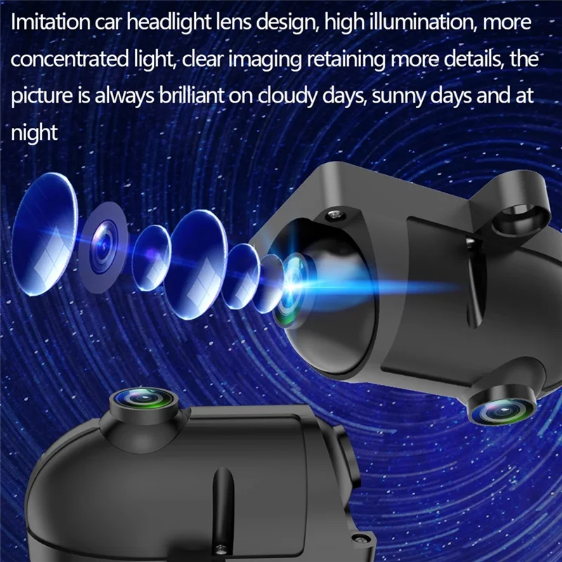 

1080P Side View AHD Camera 12V Starlight Night Vision WDR DNR Camera IP68 Vehicle Reverse Surveillance Camera-Y47A