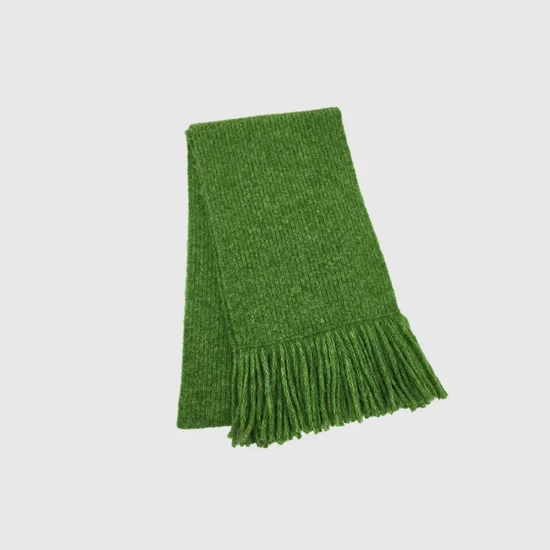 Lenço artesanal de borla para homens e mulheres, silenciador de malha sólida, cashmina quente macia, design de luxo, xale feminino, inverno