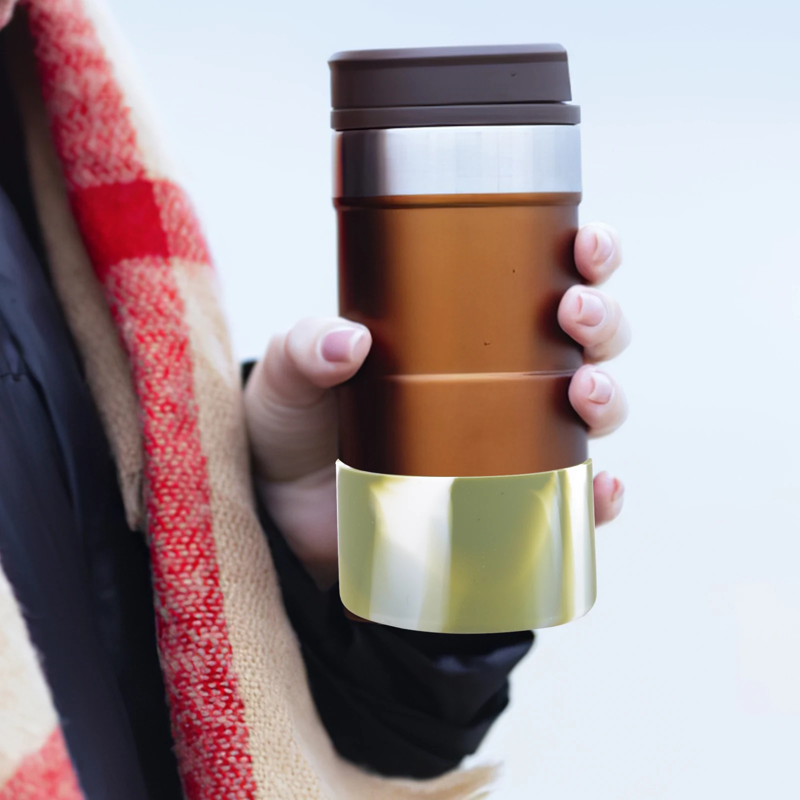 

Silicone Cup Sleeve Water Bottle Boot Insulation Cover Protective Case Shockproof Heat Resistant Cup Bottom Cover for Bottles